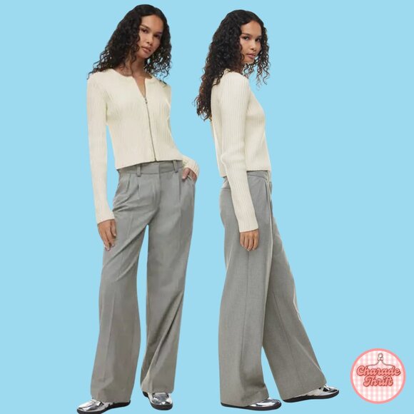 Sunday Best x Aritzia "Aisha" Merino Wool Zip-Up Cardigan - Picture 2 of 5